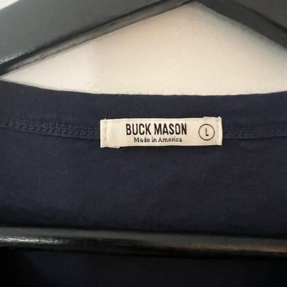 Buck Mason PIMA SHORT CURVED HEM TEE - Picture 4 of 5